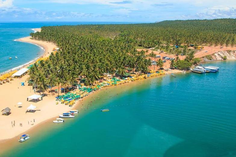Flat Barra De Sao Miguel Mobiliado Apartman Kültér fotó